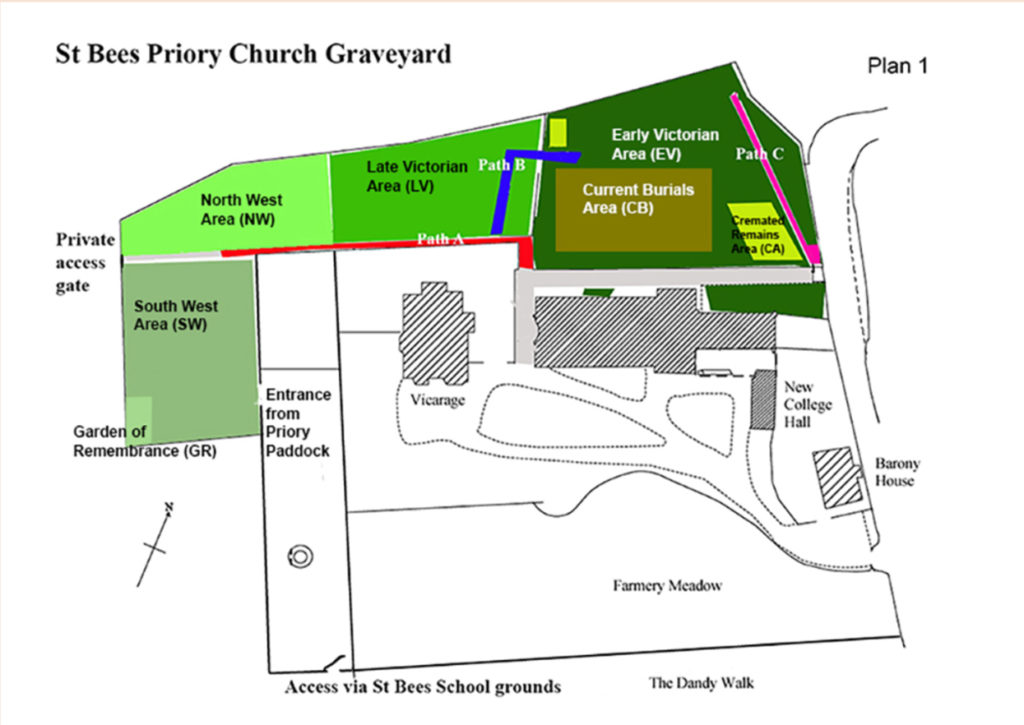 Map of Priory areas